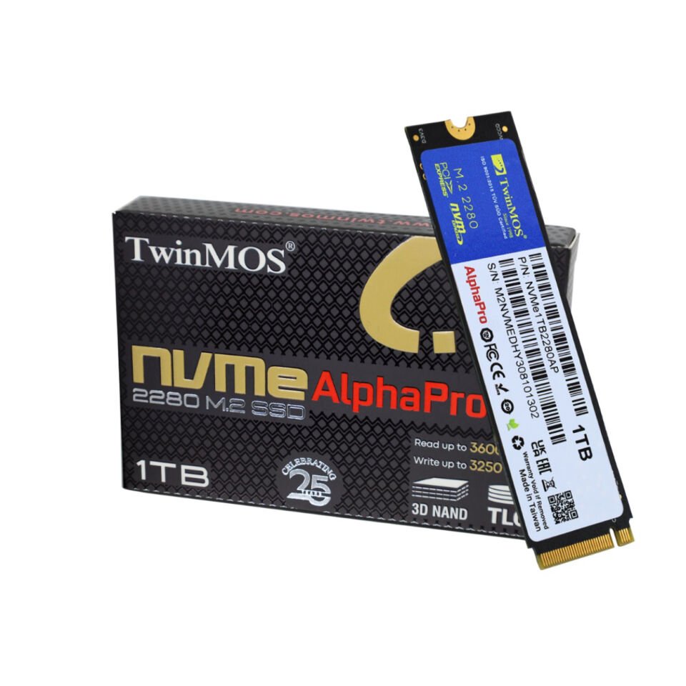 TwinMOS 1TB M.2 PCIe NVMe SSD NVMe1TB2280AP