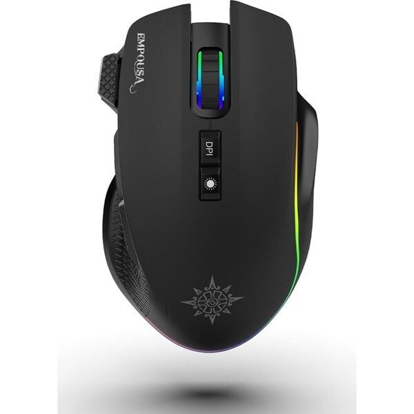 INCA Empousa Kablosuz + Bluetooth Gaming Siyah Mouse IMG-GT22