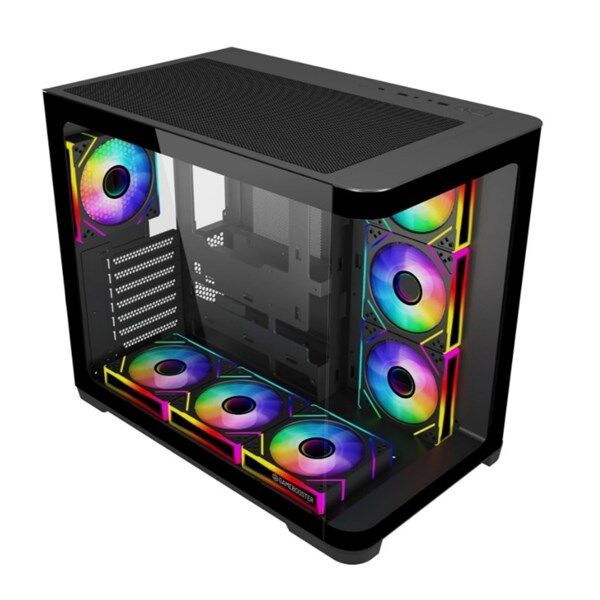 GAMEBOOSTER 850w 80+ BRONZE GB-G2852B-850W GAMING MID-TOWER PC Kasası Siyah 7-Fanlı