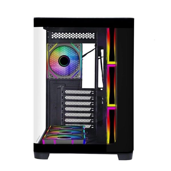 GAMEBOOSTER 850w 80+ BRONZE GB-G2852B-850W GAMING MID-TOWER PC Kasası Siyah 7-Fanlı