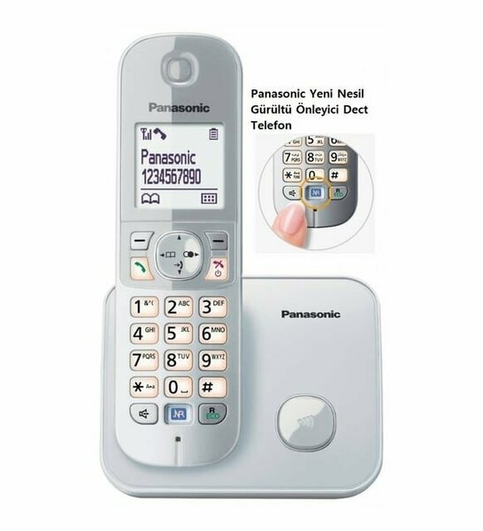 PANASONIC KX-TG6811 Kablosuz LCD Ekranlı Telefon Beyaz