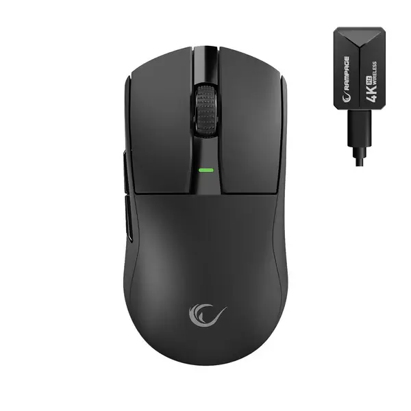 Rampage ZENITH Kablosuz PAW3395 NORDIC Gaming Oyuncu Siyah Mouse