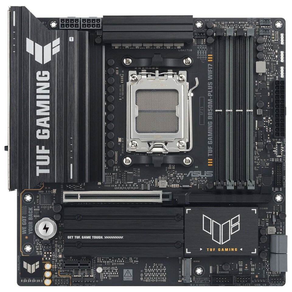 ASUS TUF GAMING B850M-PLUS WIFI7 DDR5 HDMI DP-TYPEC PCIE 5.0 AM5 mATX