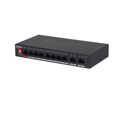 DAHUA 8port PoE 96w Gigabit Yönetilemez Switch DH-PFS3010-8ET-96