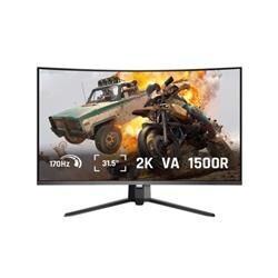 Koorui 31.5'' G3221SC Curved Gaming 170Hz 2K Monitör Siyah 1ms