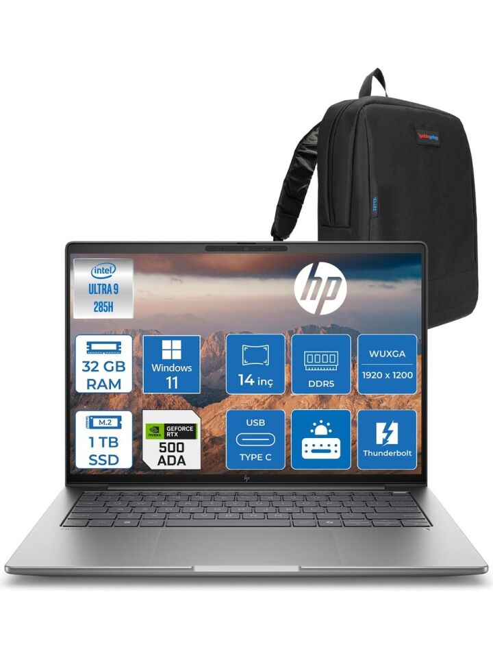 HP NBW CU0J2ES ZBOOK G1İ U9-285H 32GB 1X1TB SSD RTXPRO2000 8GB W11P 3YIL YERİNDE GARANTİ