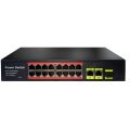 TIWOX 16port TP-G1621SFP-POE300W GIGABIT 2xUPLINK GIGABIT-1XSFP Switch RackMount