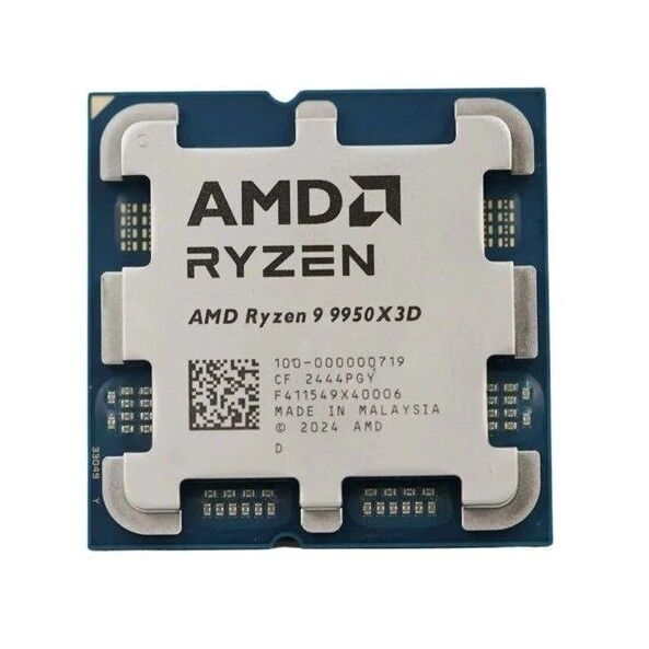 AMD RYZEN 9 9950X3D 144MB 16çekirdekli O/B UHD AM5 170w Kutusuz+Fansız