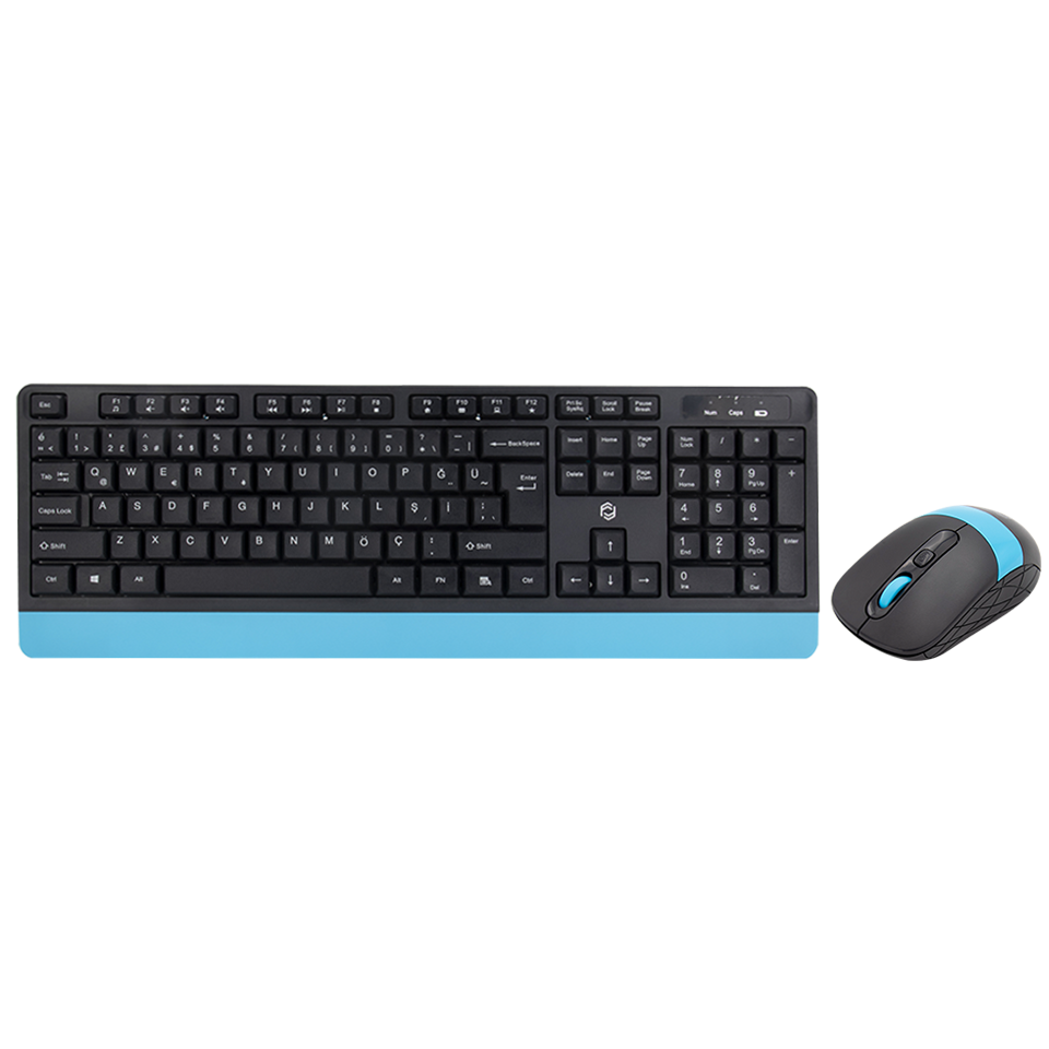 FRISBY FK-4885QU Kablosuz Q Trk Mavi Klavye - Mouse Set