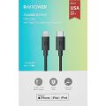 Ravpower RP-CB1016 Type-C To Lightning Cable 1M Tpe Black
