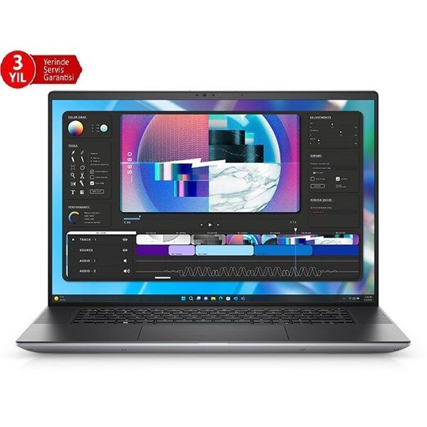 DELL M5680 XCTOP5680EMEA_VP-1 i7-13800H 32GB DDR5 RAM-512gb M.2 PCIe 16'' W11Pro 6gb RTX A1000 Taşınabilir İş istasyonu
