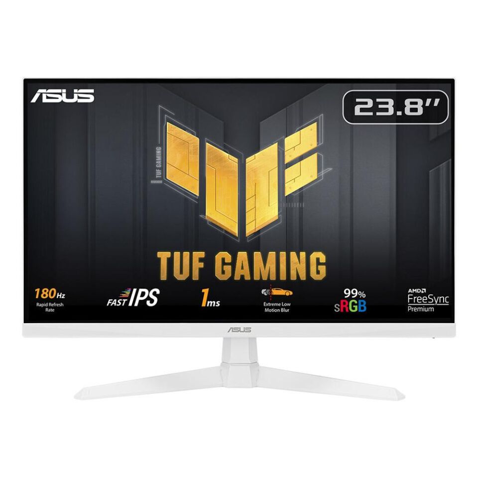 ASUS 23.8'' IPS TUF GAMING VG249Q3A-W 1MS 180Hz HDMI-DP Gaming Monitör (1920 X 1080) Beyaz