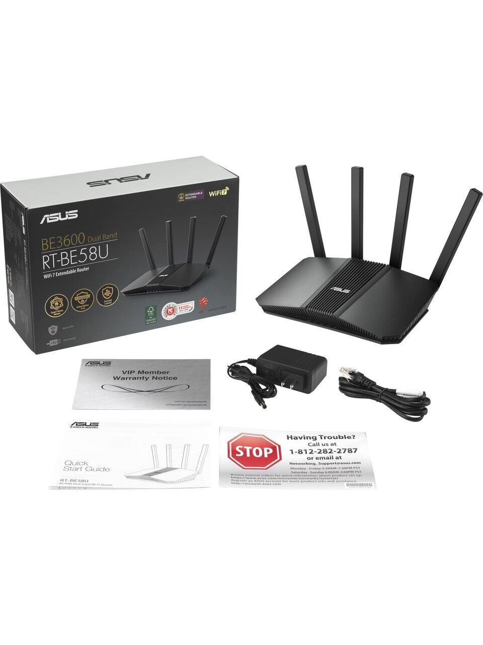 ASUS RT-BE58U 3600Mbps Dual-Band WiFi 7 Router