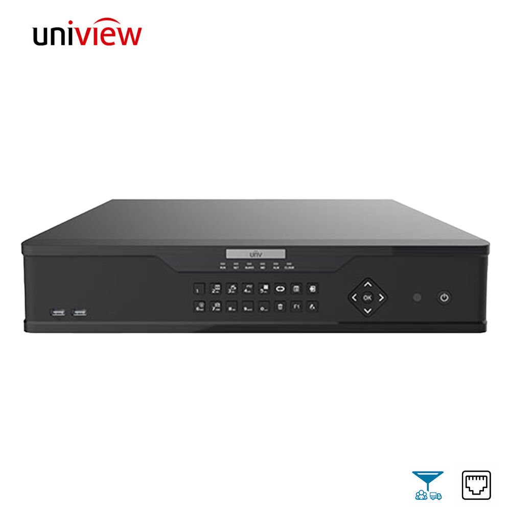 UNV NVR308-64X 64 Kanal 12MP H.265+ Ses-Alarm Des. 8 Disk Network Kayıt Cihazı