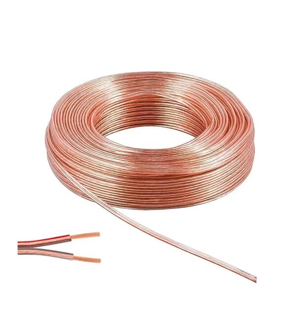 Martel 2x0.75 YASSI HOPARLÖR KABLO ŞEFFAF 75 Mt.