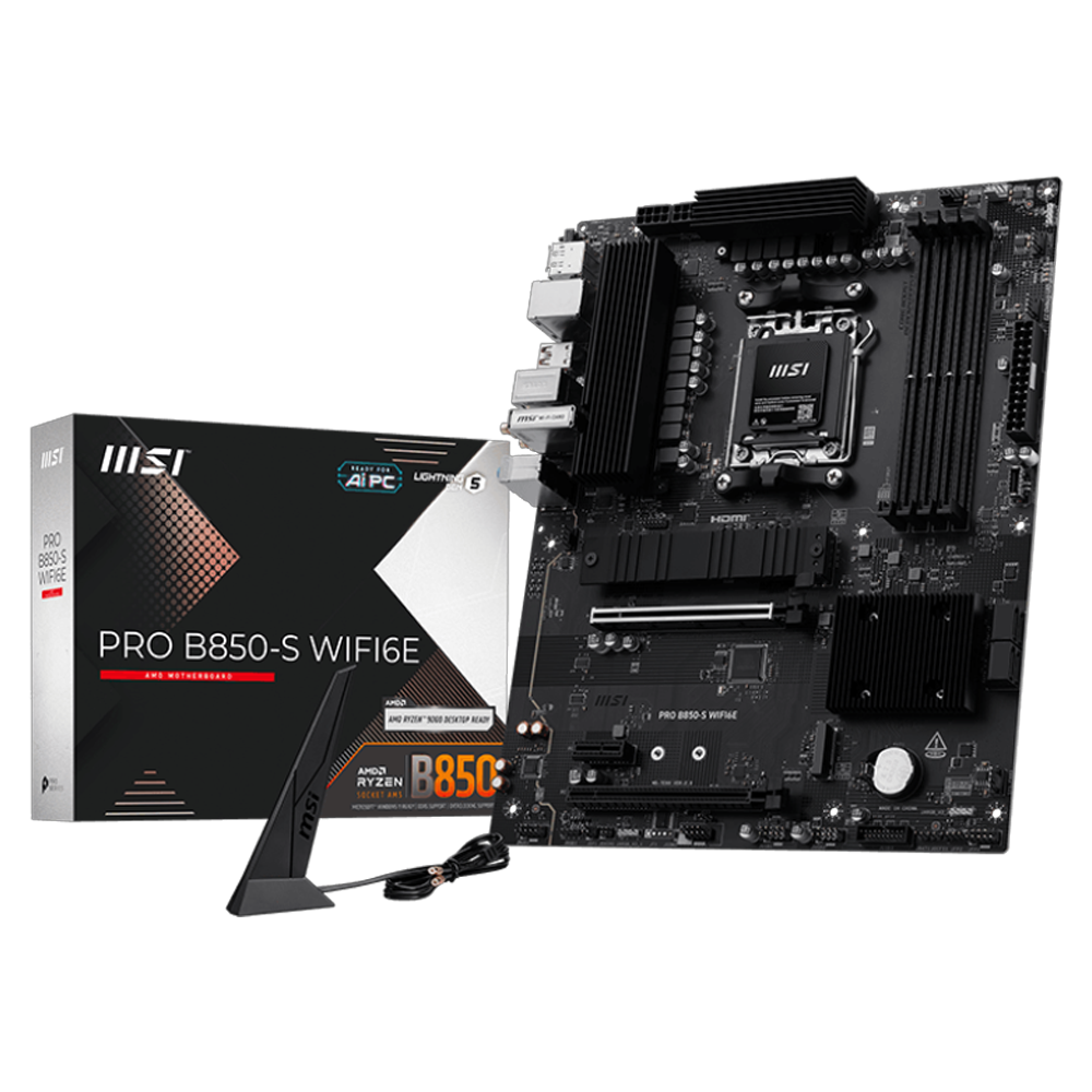 MSI PRO B850-S WIFI6E AM5 DDR5 8200MHZ(OC)