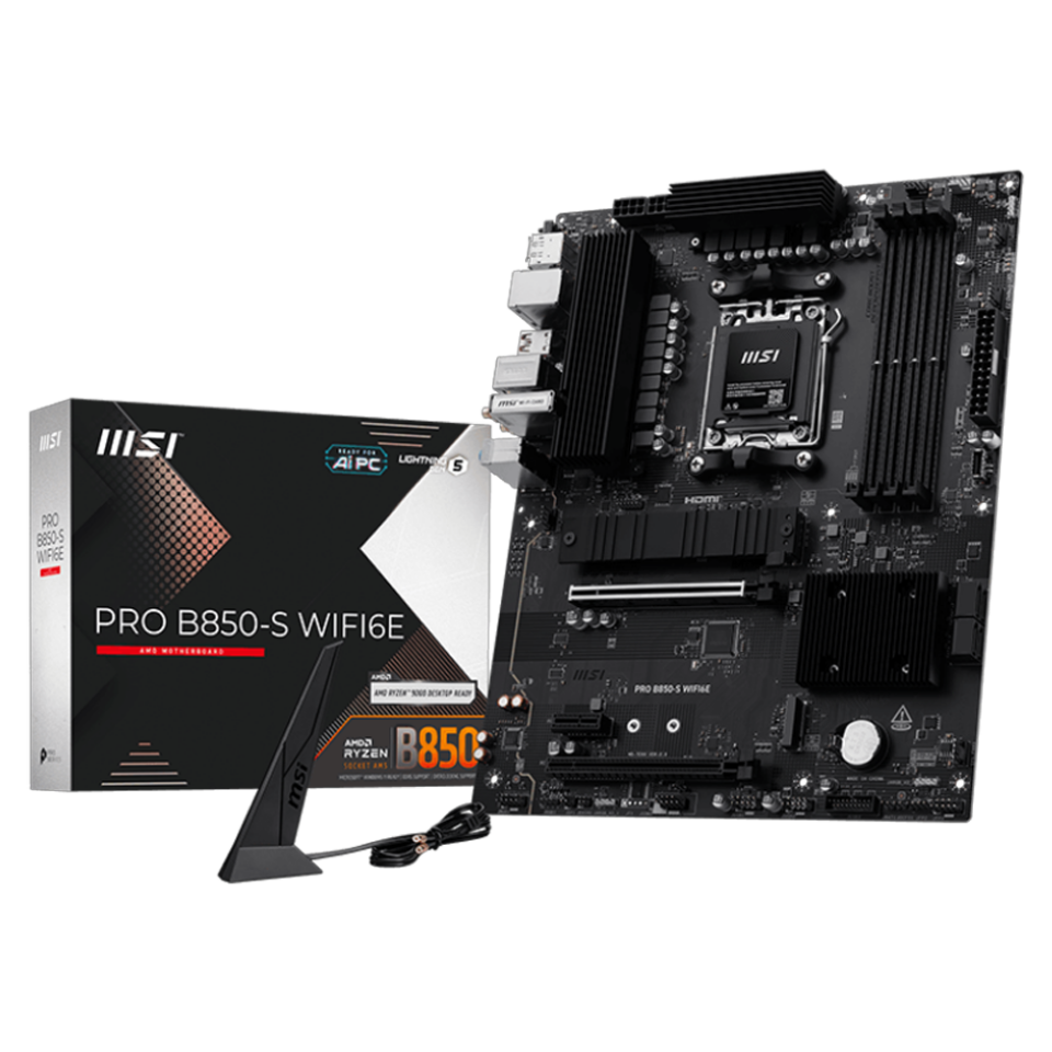 MSI PRO B850-S WIFI6E AM5 DDR5 8200MHZ(OC)