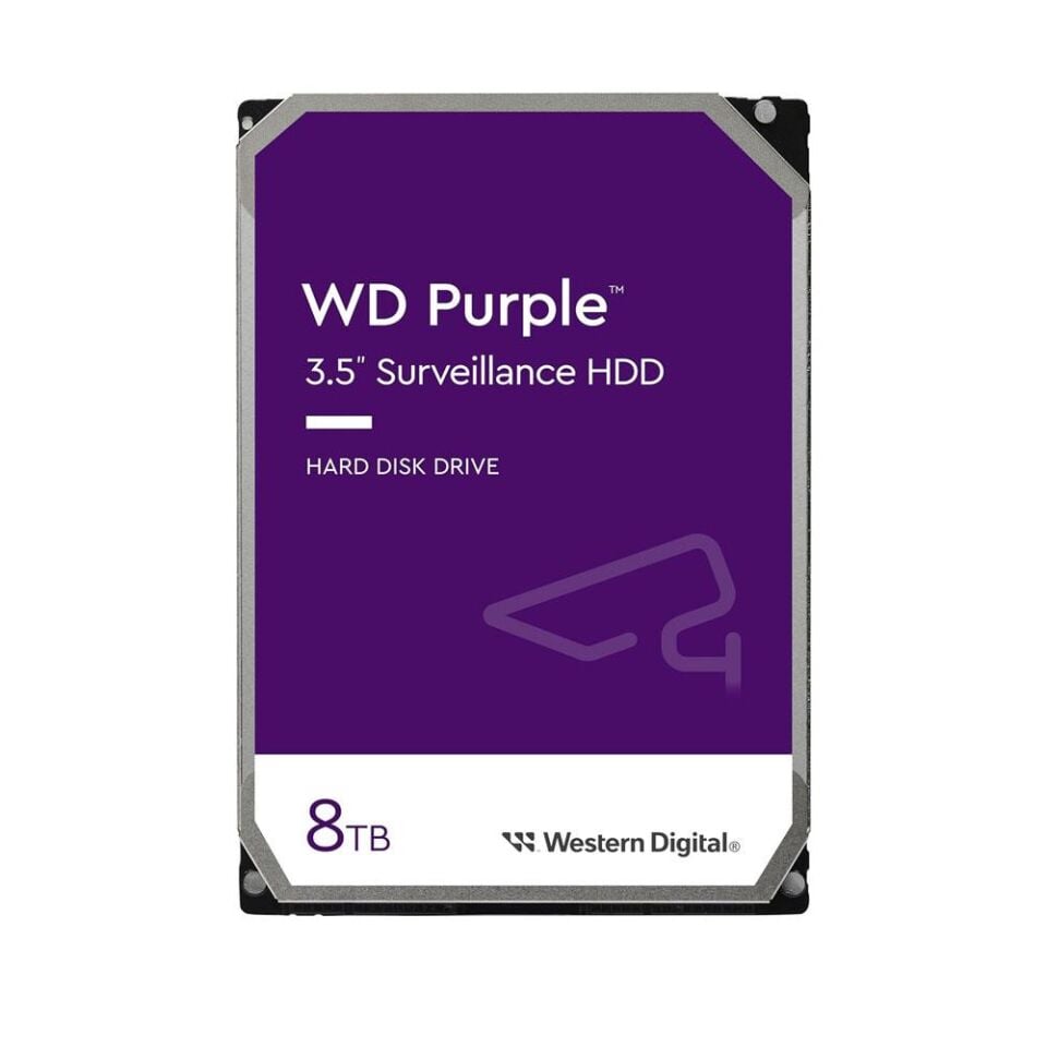 WD 3.5'' 8TB PURPLE WD85PURZ 5640 RPM 256MB SATA-3 Güvenlik Diski