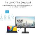 ASUS 27'' IPS VA27UCPS 5MS 75HZ HDMI-DP TYPE-C PIVOT KURUMSAL MONİTÖR 3840X2160