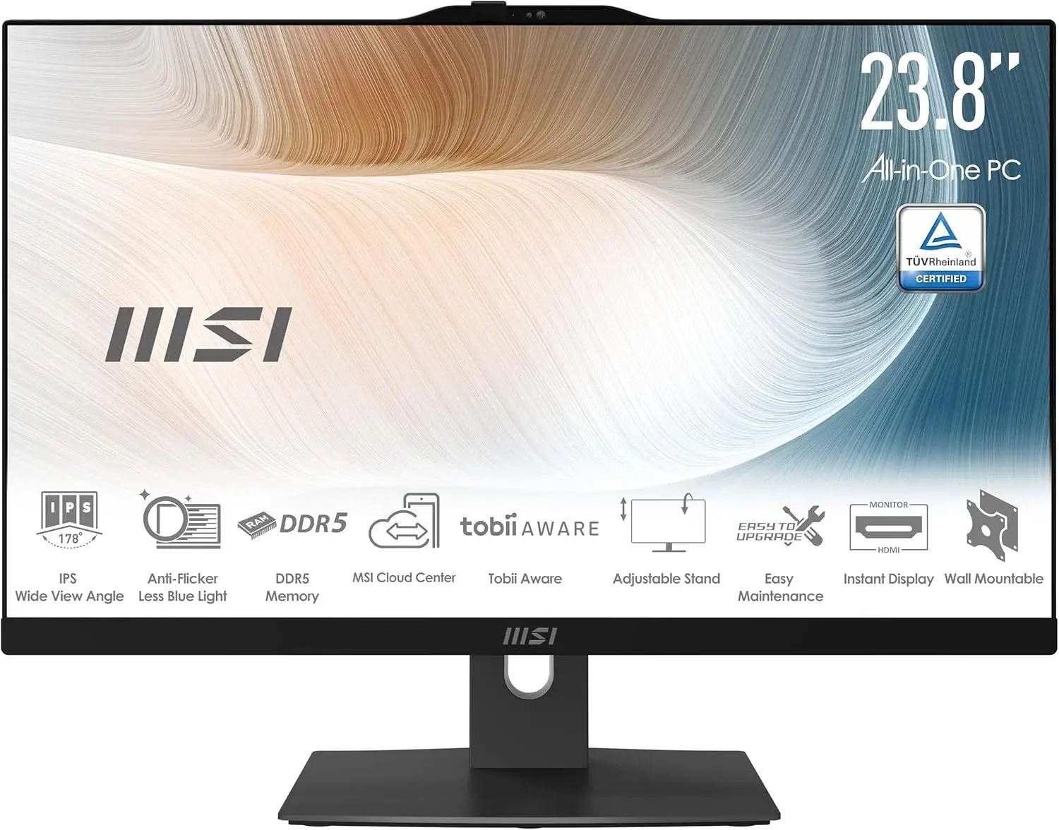 MSI AIO MODERN AM242P 1M-1223EU CORE 5 120U 8GB 512GB 23.8'' W11PRO