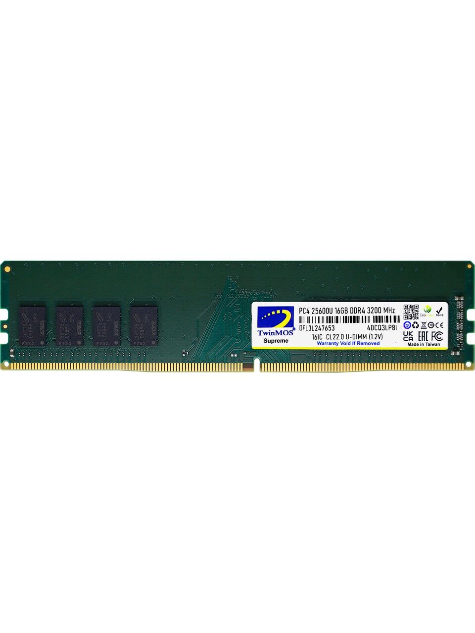 TwinMOS 16GB 3200MHz DDR4 MDD416GB3200D