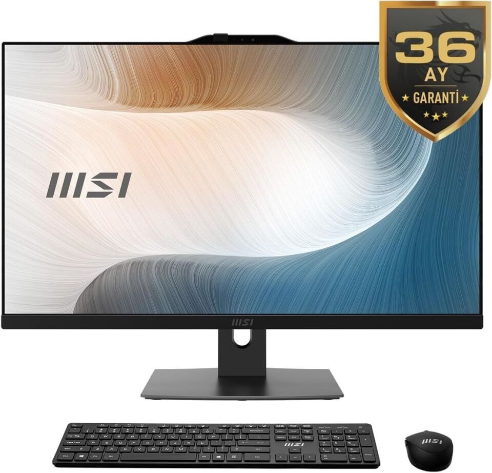 MSI AIO MODERN AM272P 12M-861EU i5-1235U 8GB 512GB 27'' Siyah W11PRO