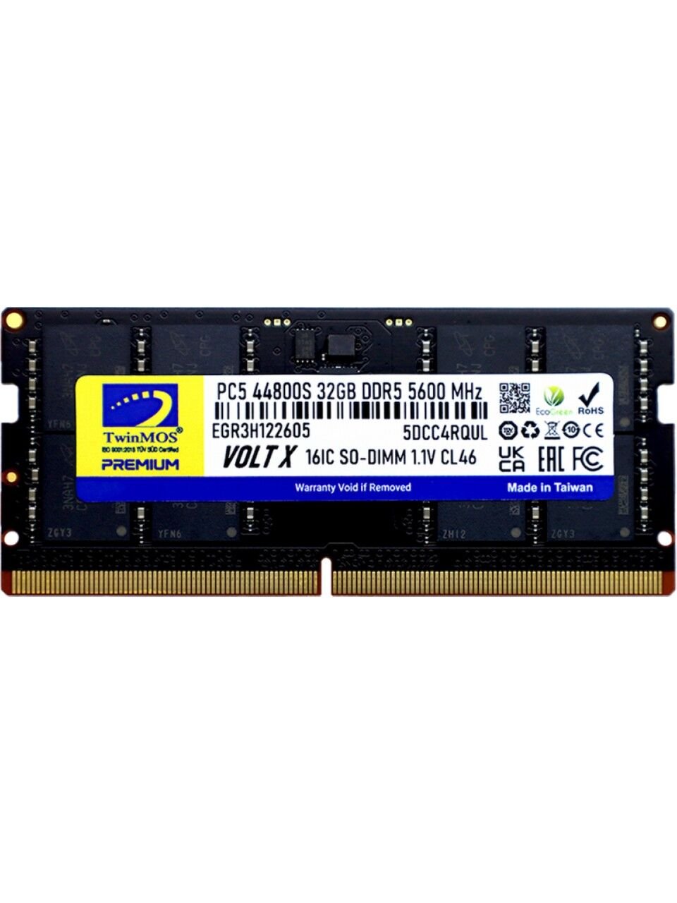 TwinMOS VOLTX 32GB 5600MHz DDR5 CL46 TMD532GB5600S46