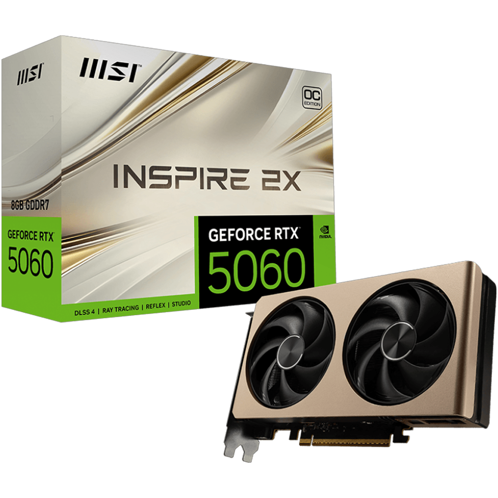 MSI VGA GEFORCE RTX 5060 8G INSPIRE ITX OC 8GB GDDR7 128B DX12