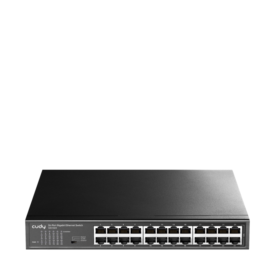 CUDY 24port Gigabit Yönetilemez Metal Kasa Switch GS1024