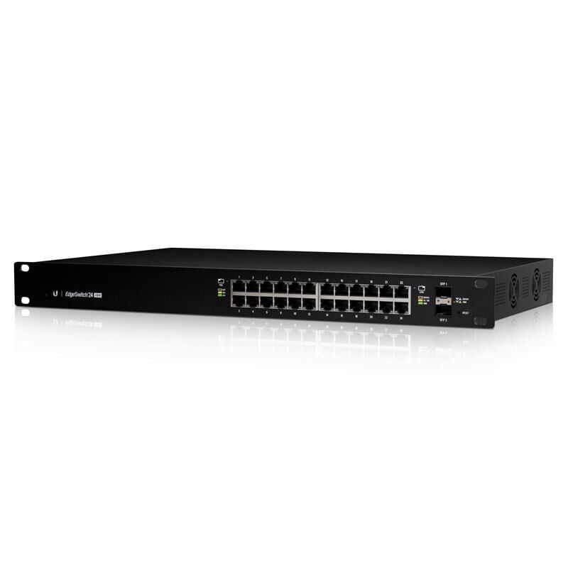 UBIQUITI ES-24-250W 24 PORT GIGABIT+2X1GB SFP+ CONSOL PORT 802.3AT/AF YÖNETİLEBİLİR 250W RACKMOUNT POE SWITCH