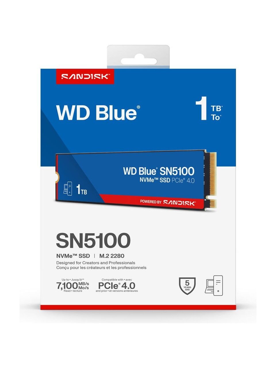 WD 1TB Blue SN5100 m2.nvme SSD Disk WDS100T5B0E