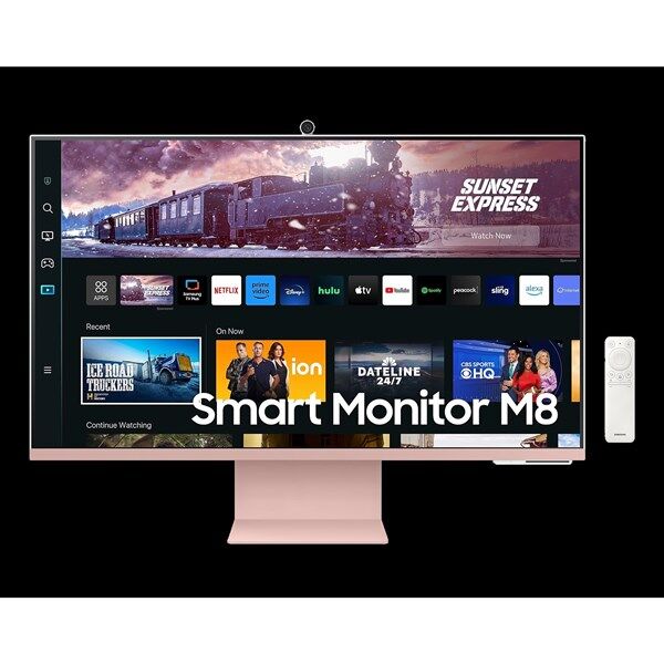 SAMSUNG 31.5'' LS32CM80PUUXUF 4MS 60HZ HDMI KABLOSUZ SMART MONİTÖR 3840X2160 PEMBE
