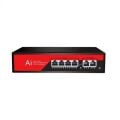 EZCOOL 4port EZ-04PSF-FG GIGABIT 2-UPLINK 65W POE YÖNETİLEMEZ SWITCH