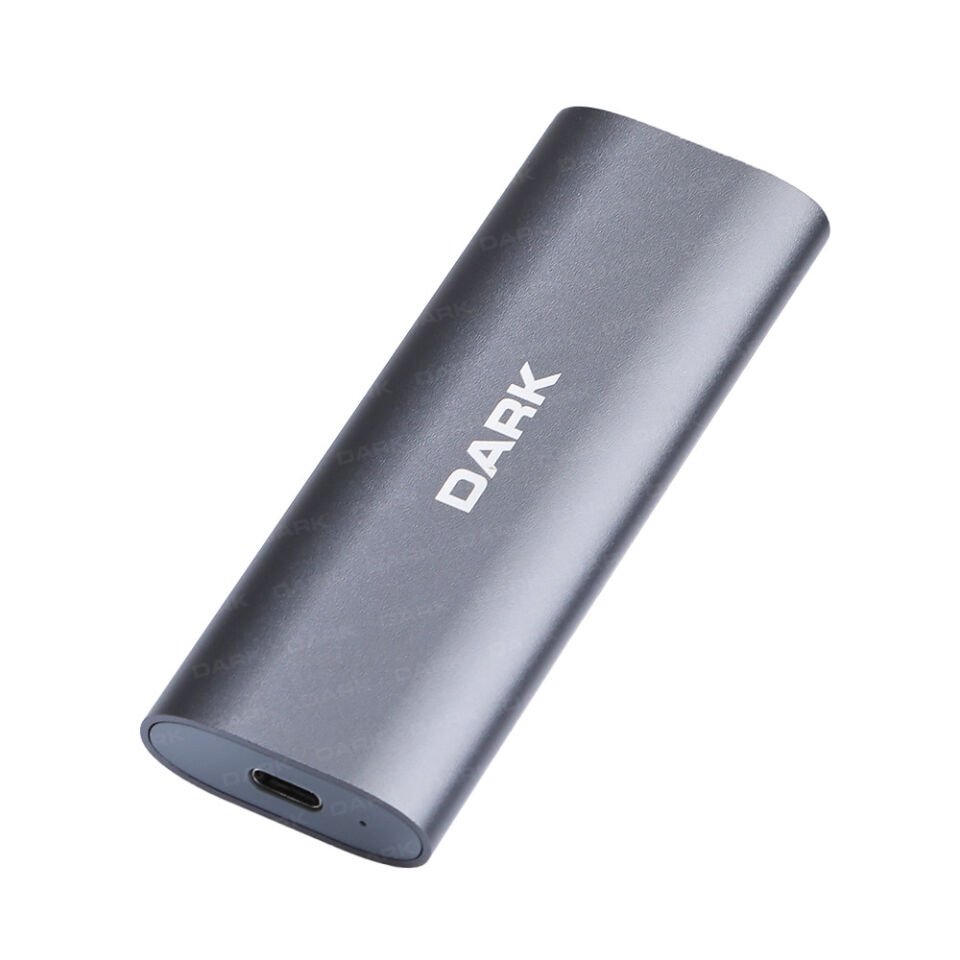 DARK Type-C DK-AC-DSEM4 NVMe M2 Alüminyum Harddisk Kutusu Siyah