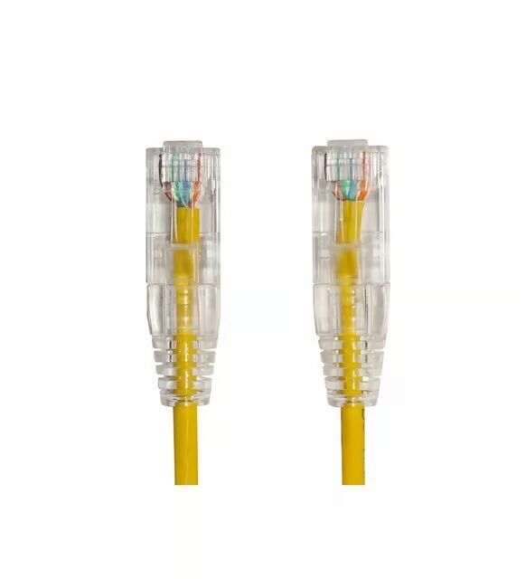 AGER 0.15metre CAT6 Utp Slim AWG28 AC-602-0015/Y Sarı LSZH Patch Kablo (10'lu Paket)