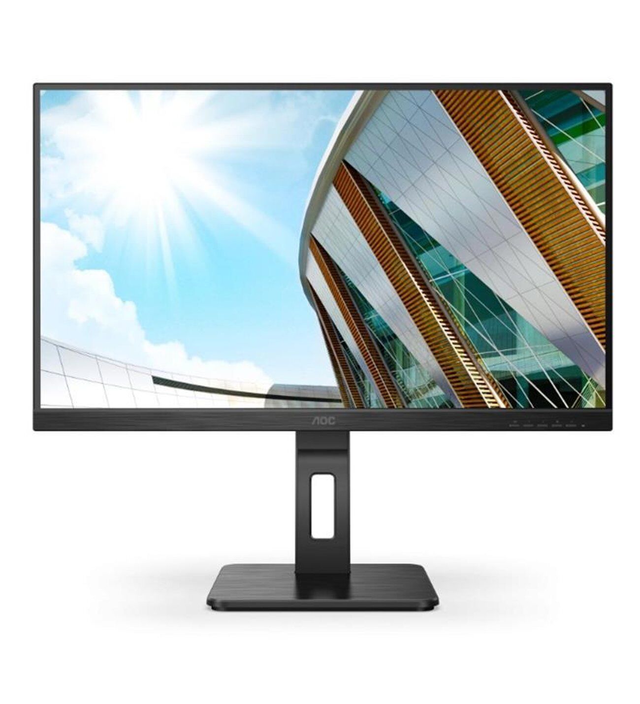 27 AOC Q27P2CA IPS 4MS 75MHZ 2XHDMI 1XDP USB TYPE-C QHD 2560X1440 HOPARLÖR ÇERÇEVESİZ YÜKSEKLİK AYARI PIVOT VESA SİYAH