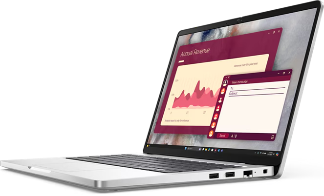 DELL 14'' ULTRA 7 255U- 16GB DDR5 RAM- 512GB M2 NVME- O/B UHD FDOS / PRO 14 BTO107_PB14250U