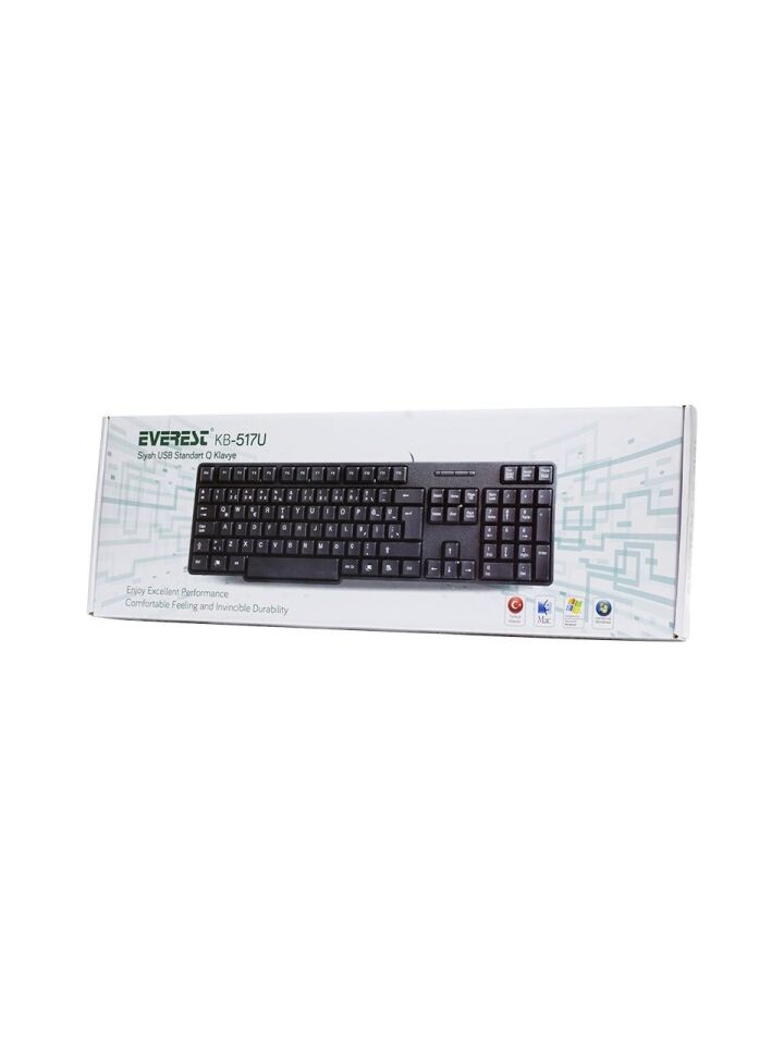 Everest KB-517U Siyah USB F Standart Klavye