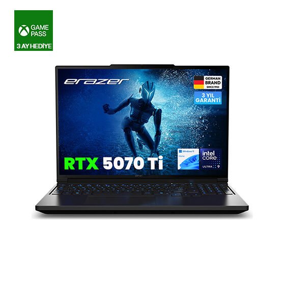 ERAZER Major 16 X1 MD62735 Ultra 9-275HX 32GB 2TB RTX5070TI 16'' W11H