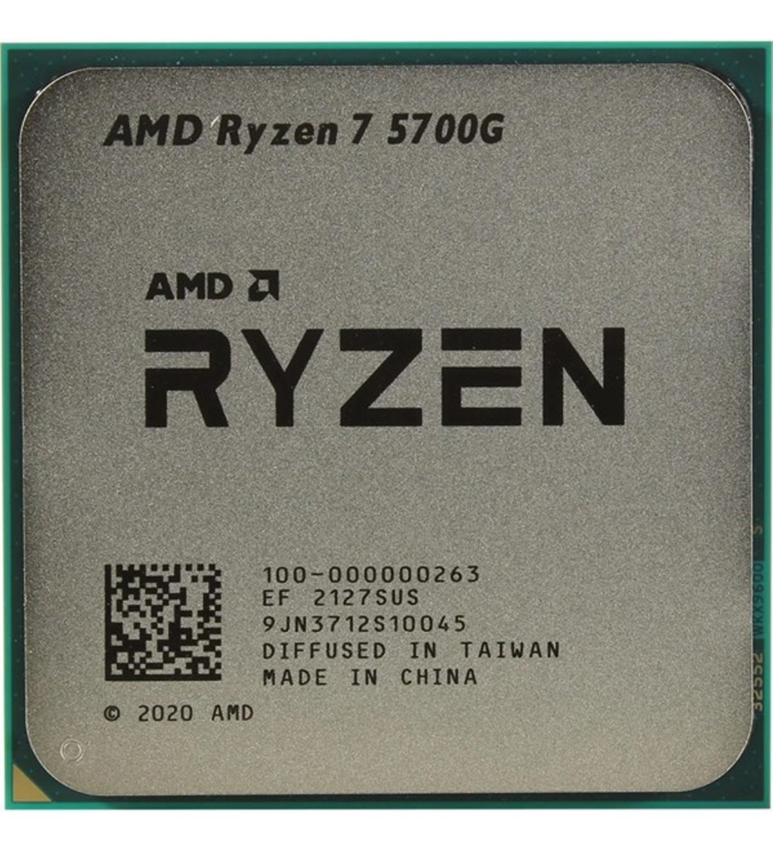 AMD RYZEN 7 5700G 20MB 8çekirdekli O/B AMD R8 AM4 65w Kutusuz+Fansız