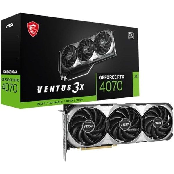 MSI 12GB RTX4070 VENTUS 3X E 12G OC GDDR6 HDMI-DP PCIE 4.0