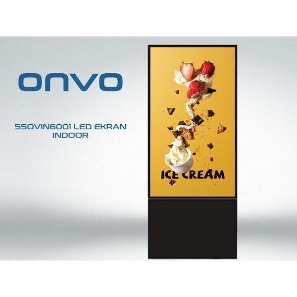 ONVO 55'' Dokunmatik 55OVIN6001 Ofis,Otel,Restoran 2GB RAM- 32GB ROM- 4K Videowall Cihazı Siyah