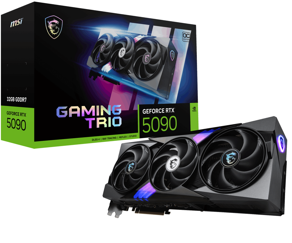 MSI RTX5090 32GB GAMING TRIO OC 16G GDDR7 512bit HDMI DP PCIe 5.0