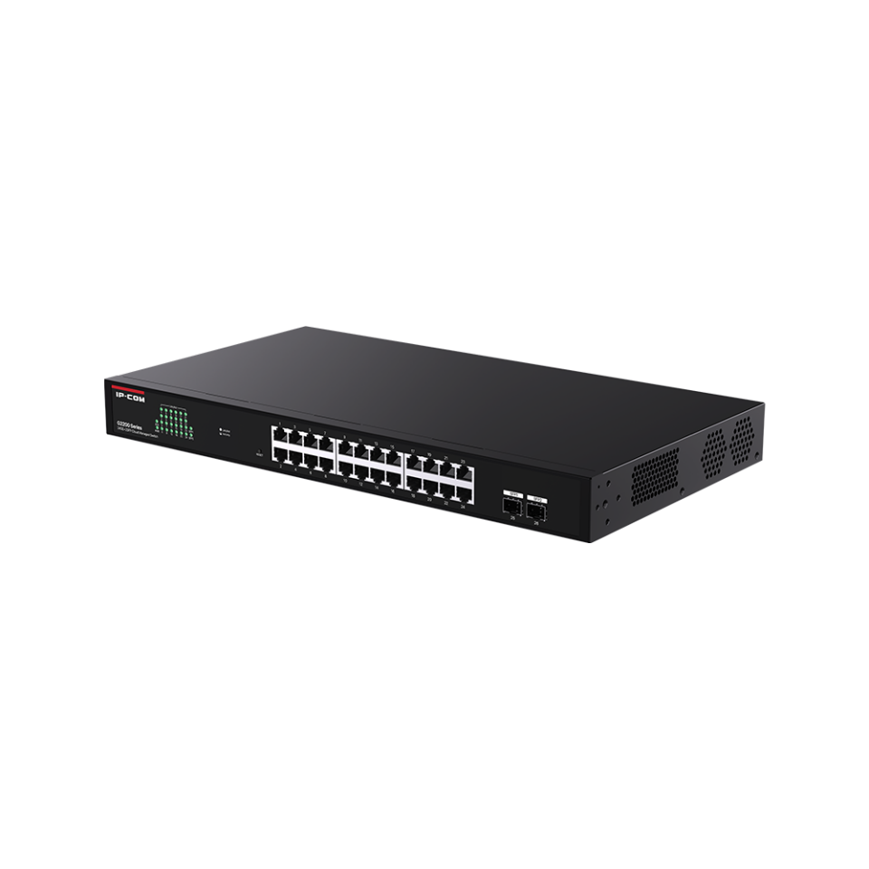 IP-COM G2226F 24 PORT GIGABIT + 2XSFP UPLINK CLOUD YÖNETİLEBİLİR RACKMOUNT SWITCH