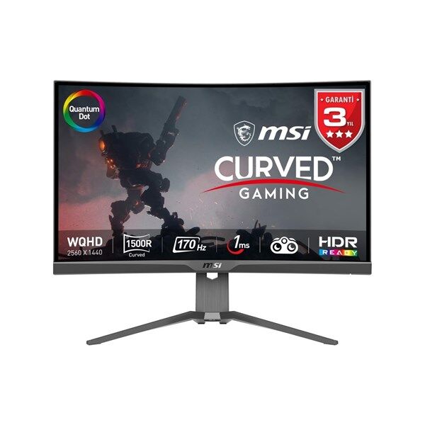 MSI 27'' RAPID VA MAG 27C6G 0.5MS 180HZ HDMI-DP KAVISLI GAMING MONİTÖR