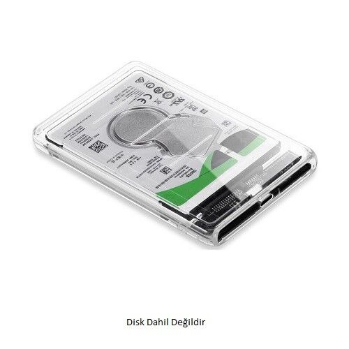 CODEGEN 2.5'' USB 3.0 CDG-HDC-30T Sata Harddisk Kutusu Şeffaf