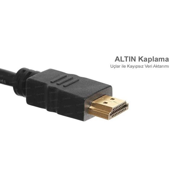 DARK 5metre DK-HD-CV14L500 HDMI Kablo 3D Gold 1.4v