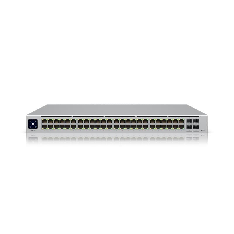 UBIQUITI USW-48-POE 48 PORT GIGABIT + 4X1GB SFP UPLINK L2 195W POE YÖNETİLEBİLİR RACKMOUNT SWITCH