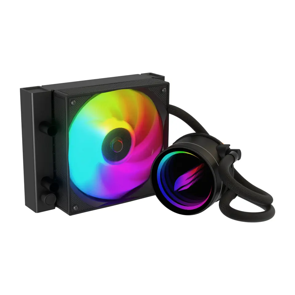 HAWK HL120 GAMING HL120 FROSTBITE 120MM ARGB AM5 VE LGA1700 UYUMLU SİYAH SIVI SOĞUTUCU