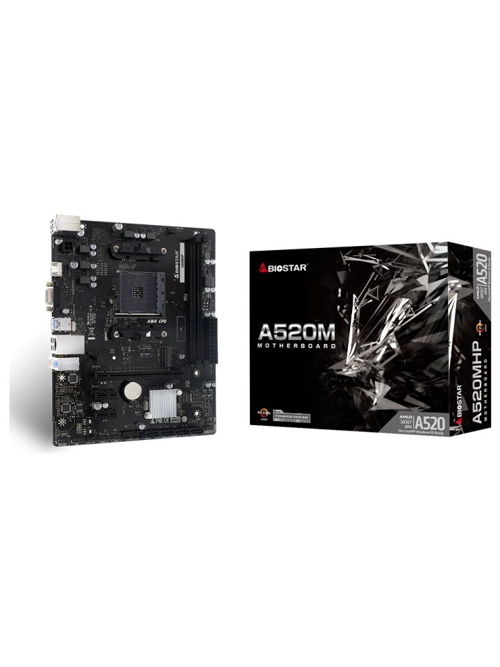 Biostar A520MHP 2.0 AMD AM4 DDR4 4400 HDMI VGA M2 mATX